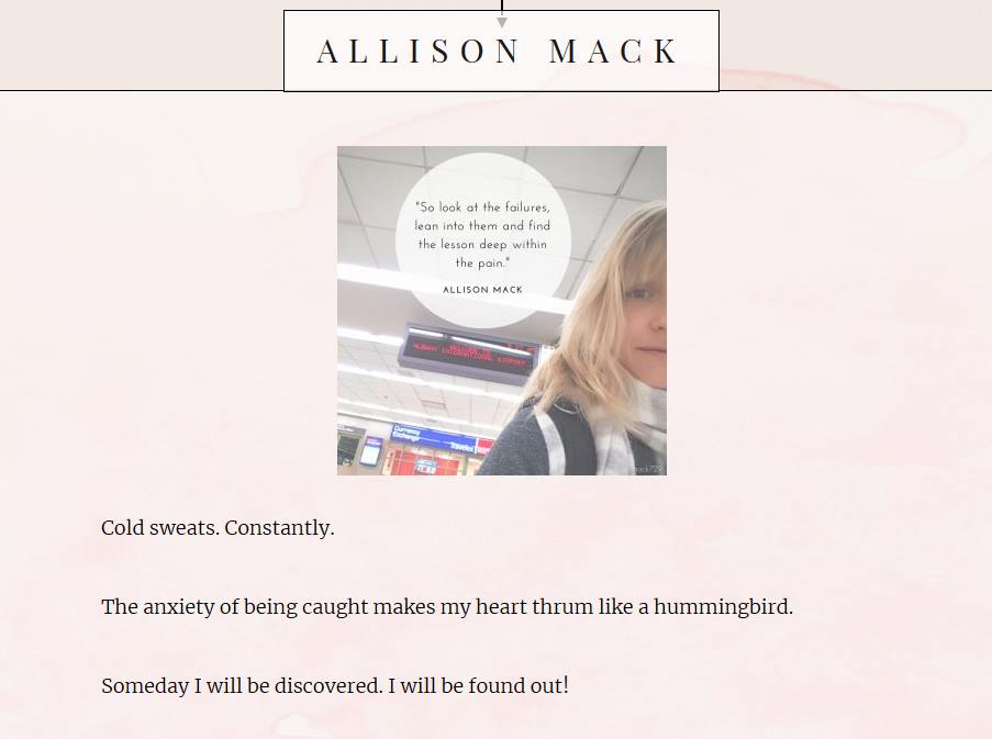 Blog d'Alison Mack