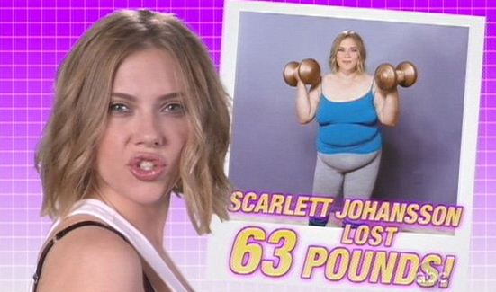 Scarlett Johanson in a reality TV show.