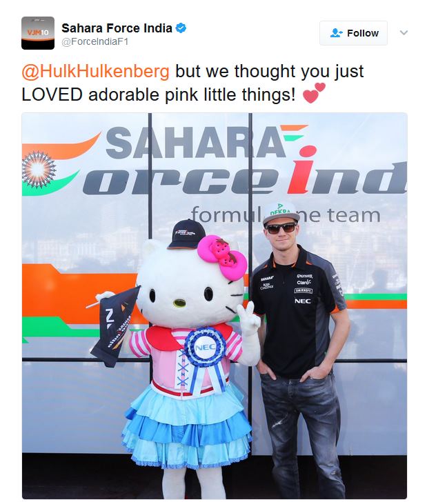 Force India répond à Hulkenberg