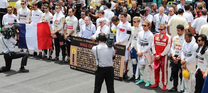 Interlagos 2015 minute de silence