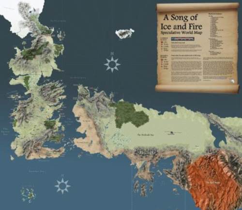 Carte de Games of Throne