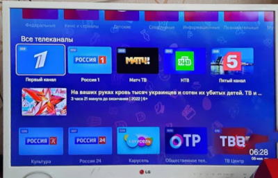 Télévision russe piratée le 9 mai