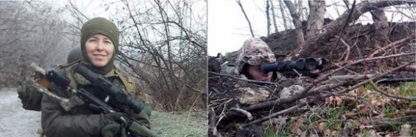 Olena Bilozerska sniper dans l'armée d'Ukraine