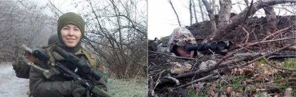 Olena Bilozerska sniper dans l'armée d'Ukraine