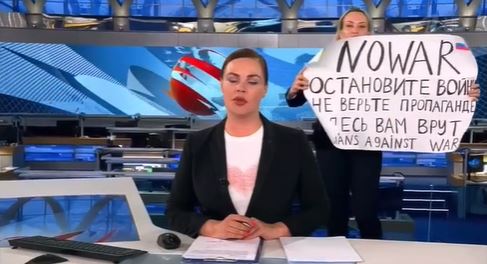 No war à la télévision russe