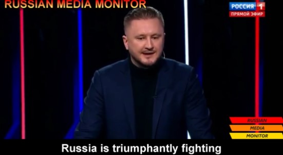 Propagande à la télévision russe en novembre 2022