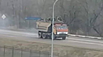Transport de troupes russes