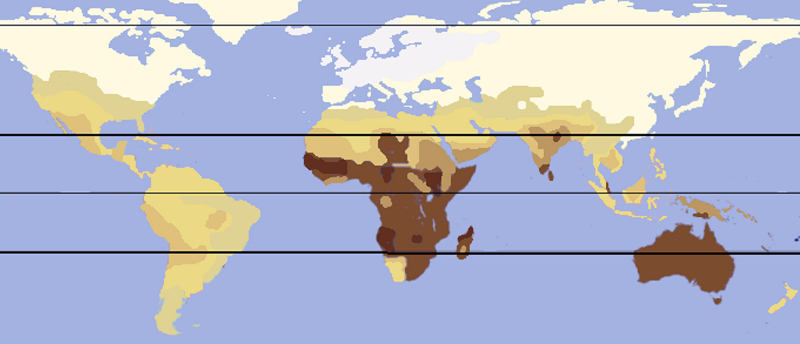 Couleur de peau par région