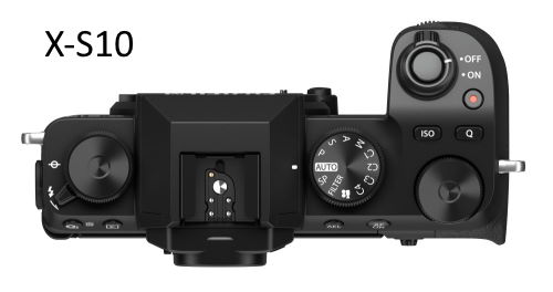 Fuji x-S10 top view