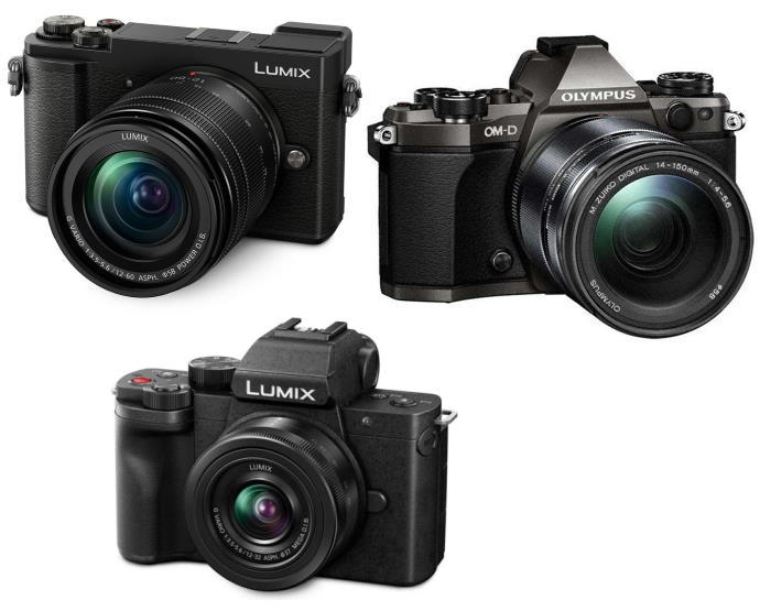 Lumix GX9 vs Olympus E-M10 III and G100